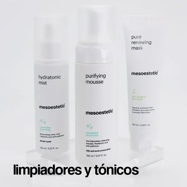 mesoestetic limpiadores y tónicos